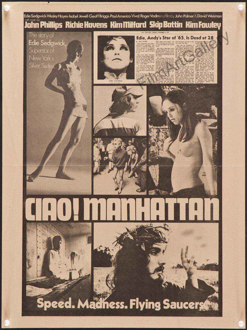 Ciao Manhattan Original Vintage Movie Poster