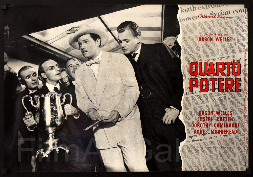 Citizen Kane Italian Photobusta (18x26) Original Vintage Movie Poster