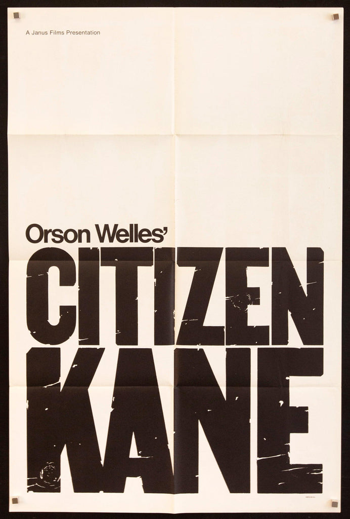 Citizen Kane Original Vintage Movie Poster