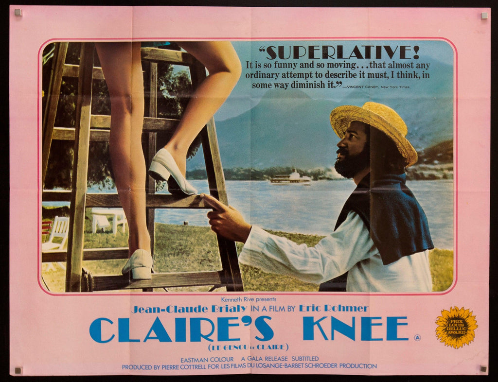 Claire's Knee Original Vintage Movie Poster