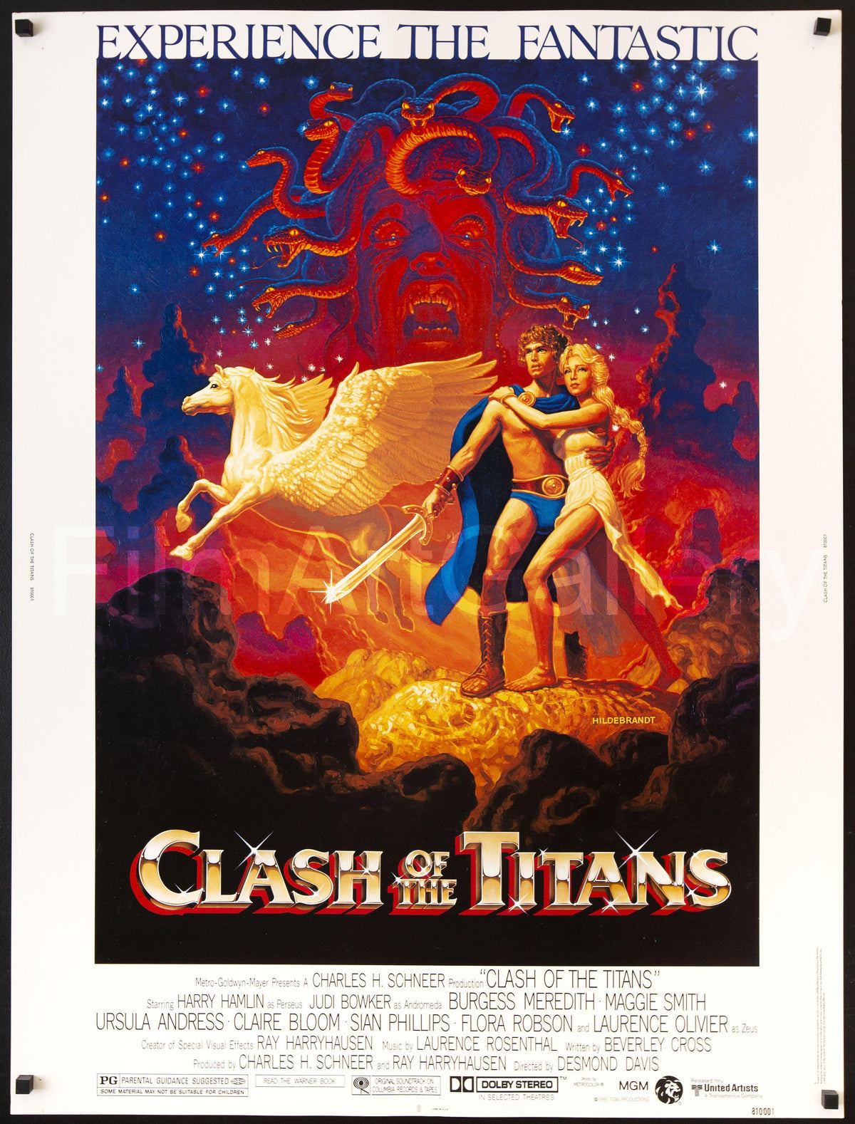Clash of the Titans 30x40 Original Vintage Movie Poster