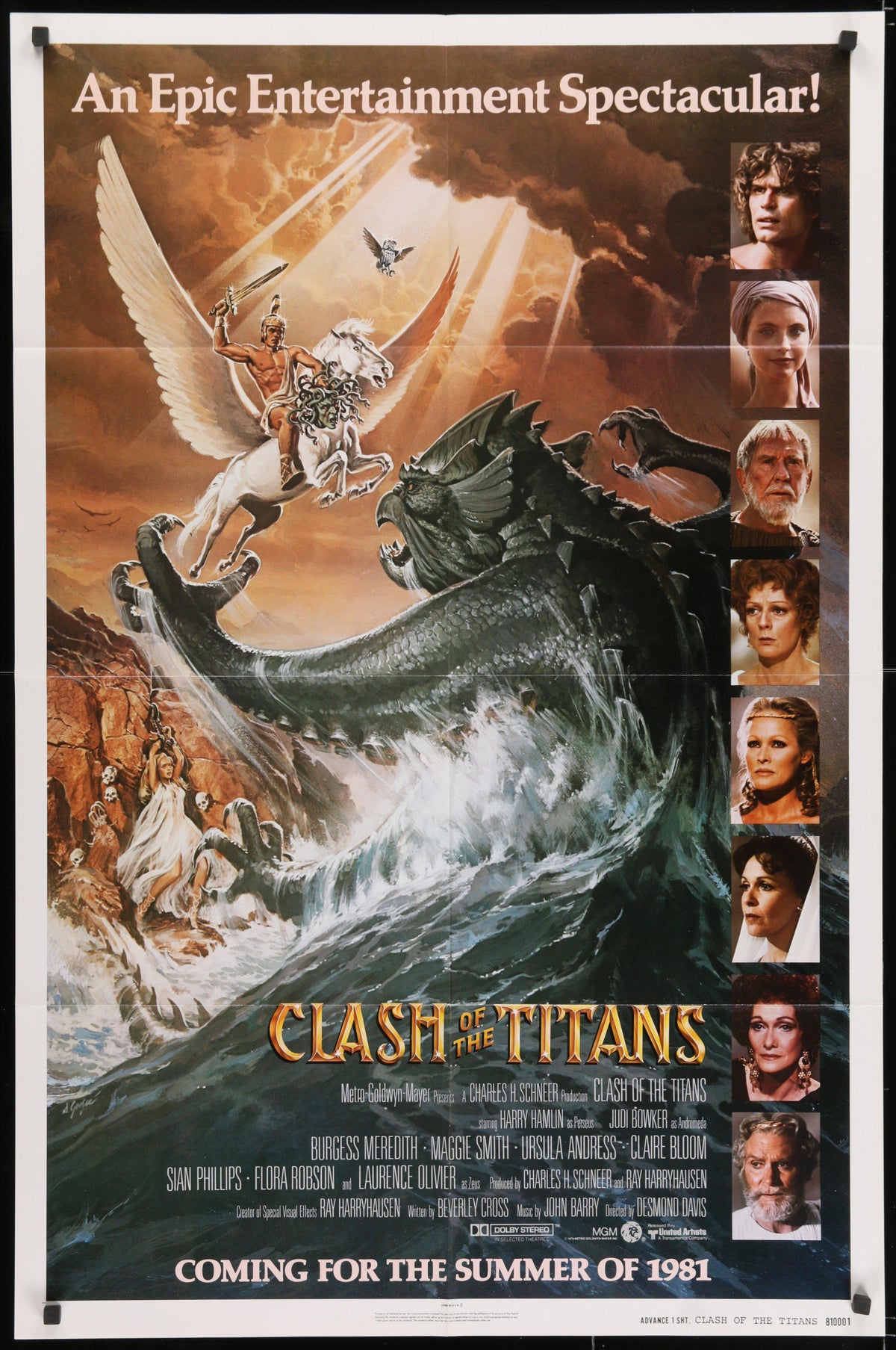 Clash of the Titans Original Vintage Movie Poster