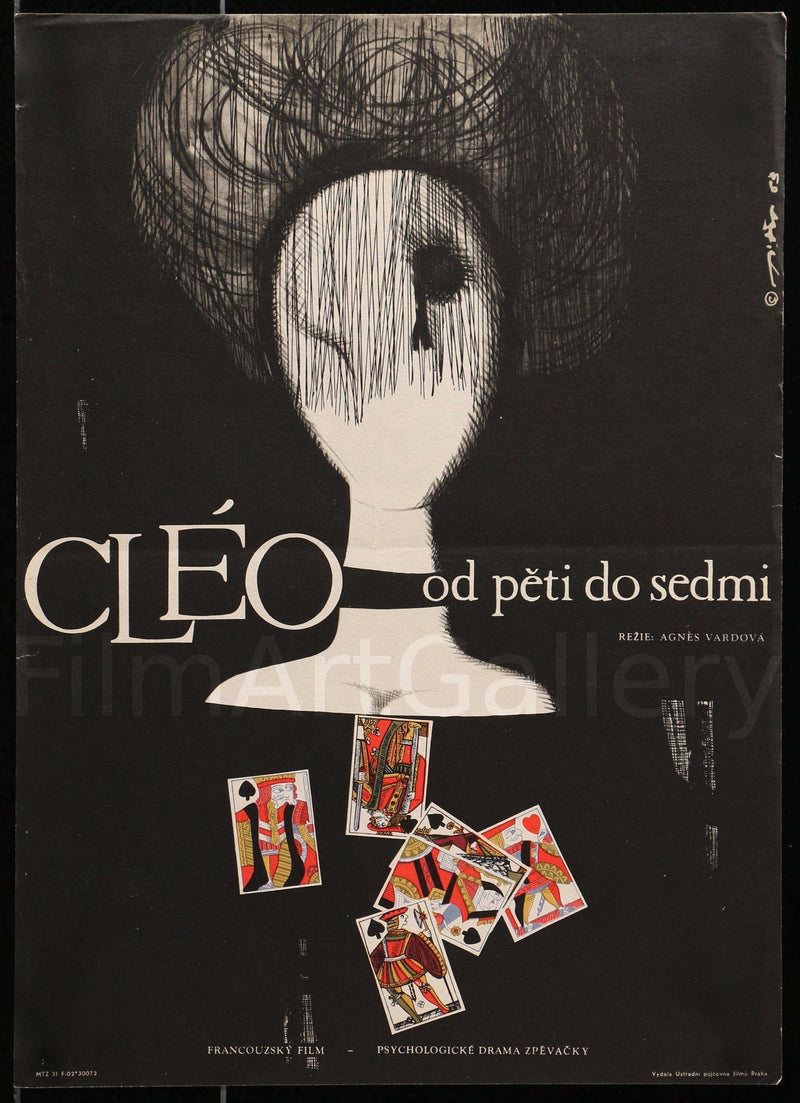 Cleo From Five to Seven (Cleo de 5 a 7) Czech Mini (11x16) Original Vintage Movie Poster