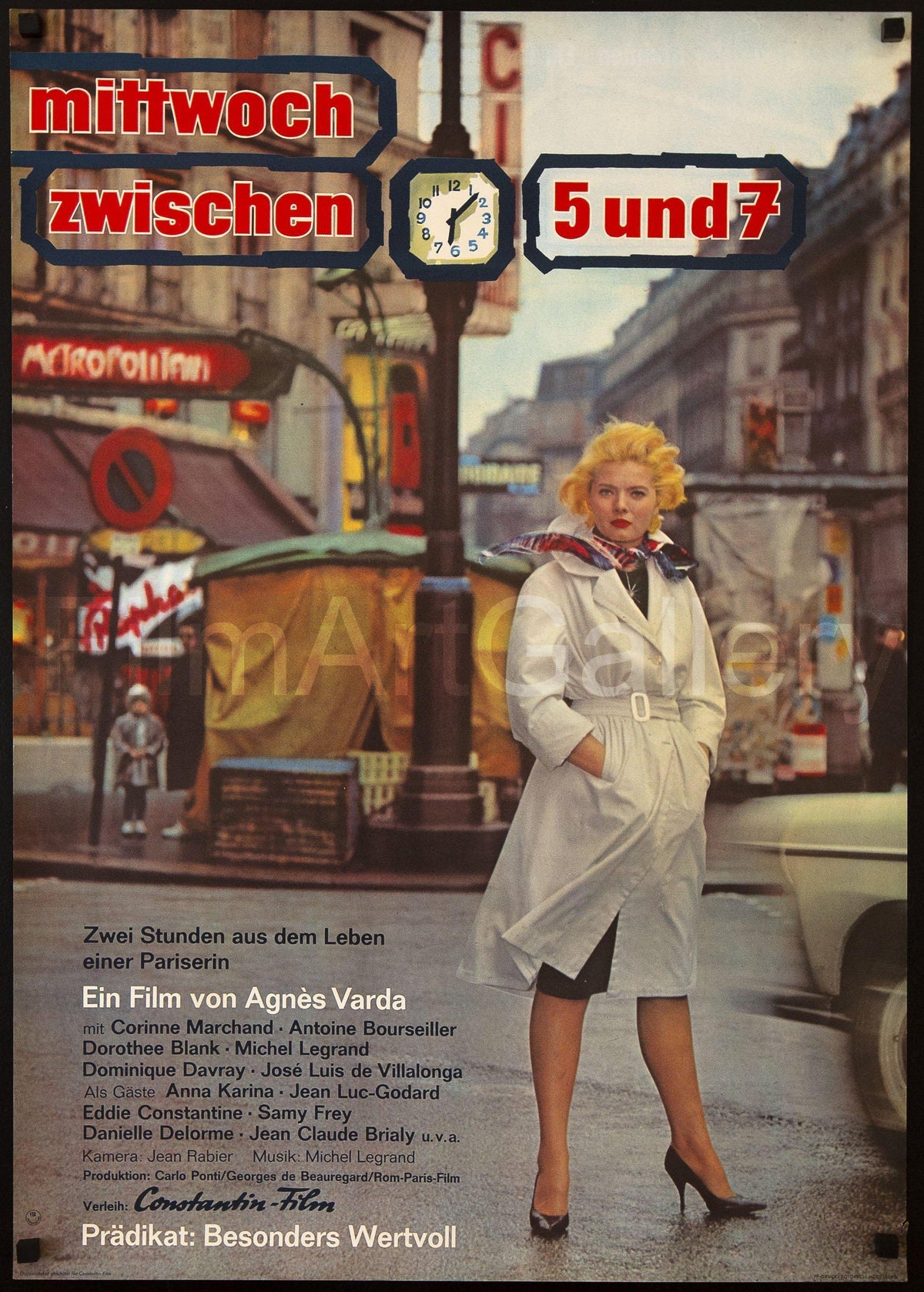 Cleo From Five to Seven (Cleo de 5 a 7) German A1 (23x33) Original Vintage Movie Poster