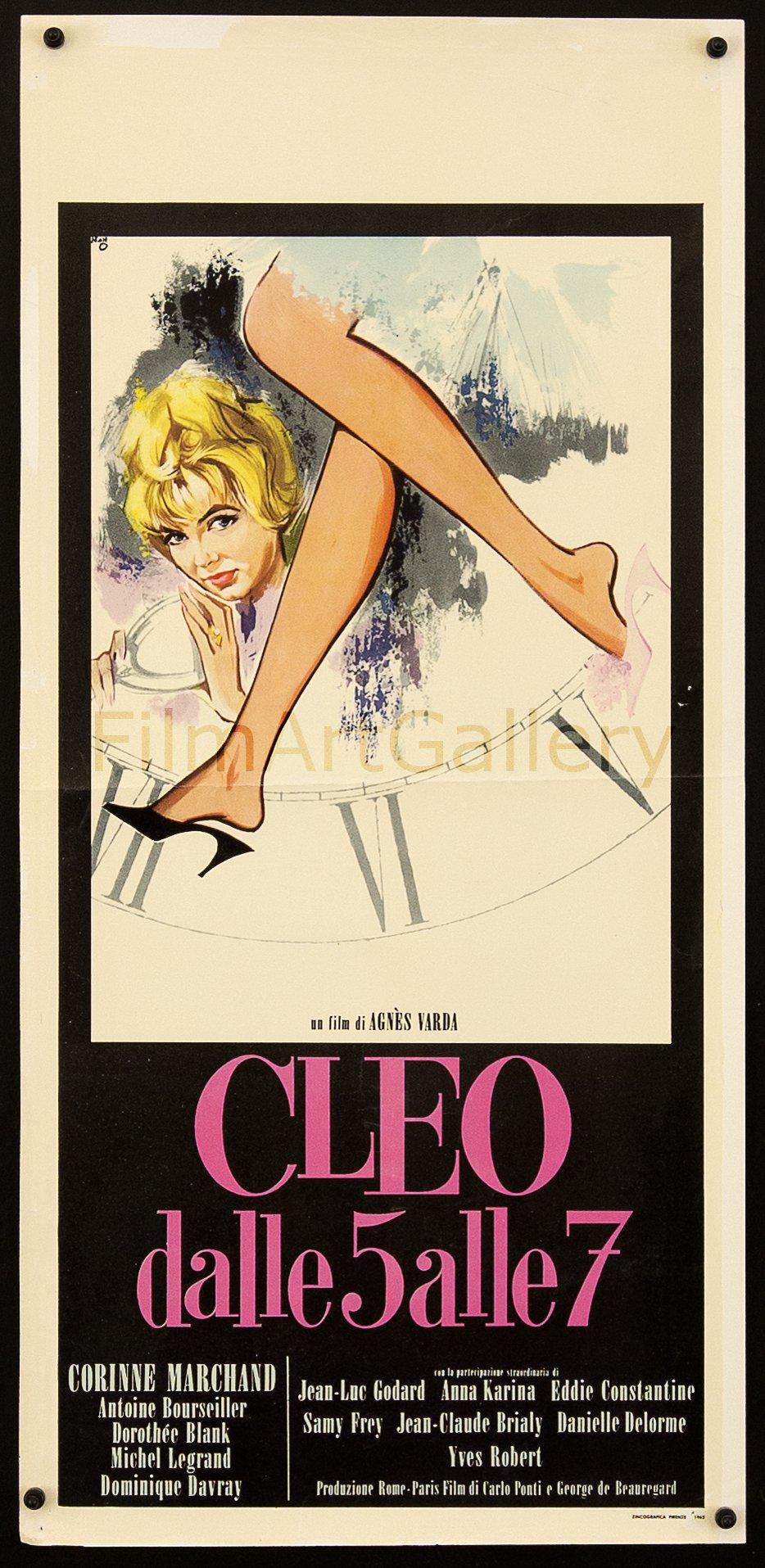 Cleo From Five to Seven (Cleo de 5 a 7) Italian Locandina (13x28) Original Vintage Movie Poster