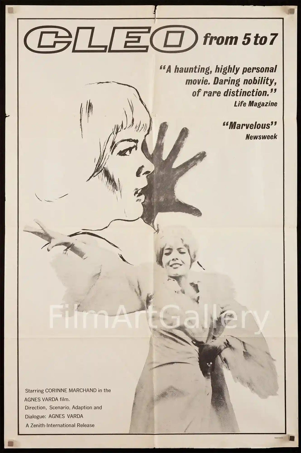 Cleo From Five to Seven (Cleo de 5 a 7) Original Vintage Movie Poster