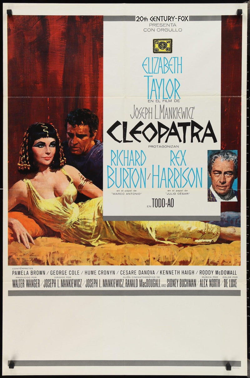 Cleopatra 1 Sheet (27x41) Original Vintage Movie Poster