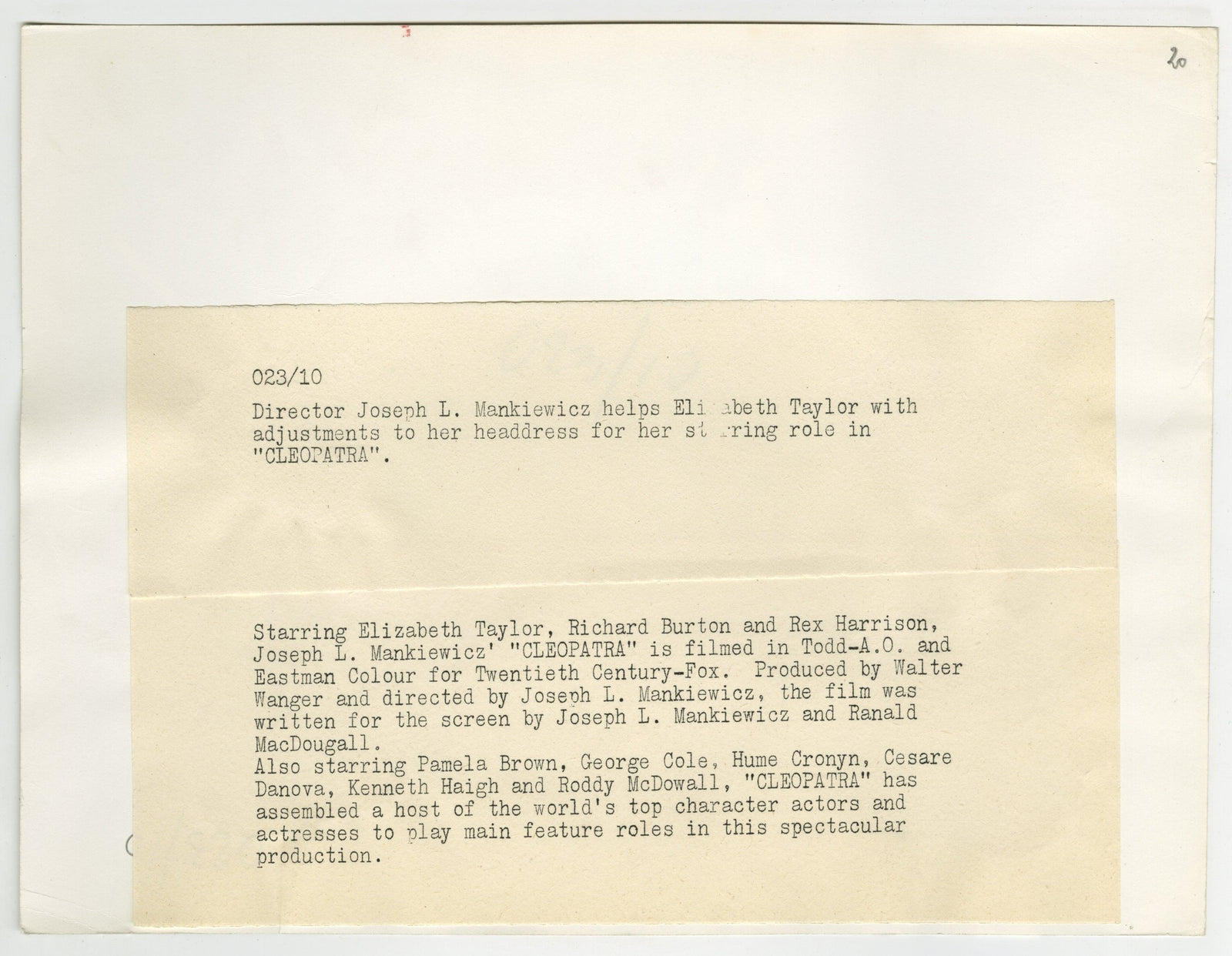 Cleopatra Original Vintage Movie Poster