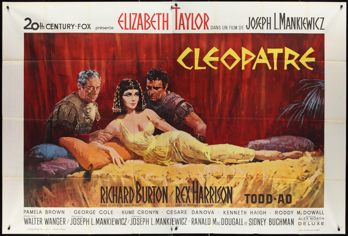 Cleopatra French Double Panel (63x94) Original Vintage Movie Poster
