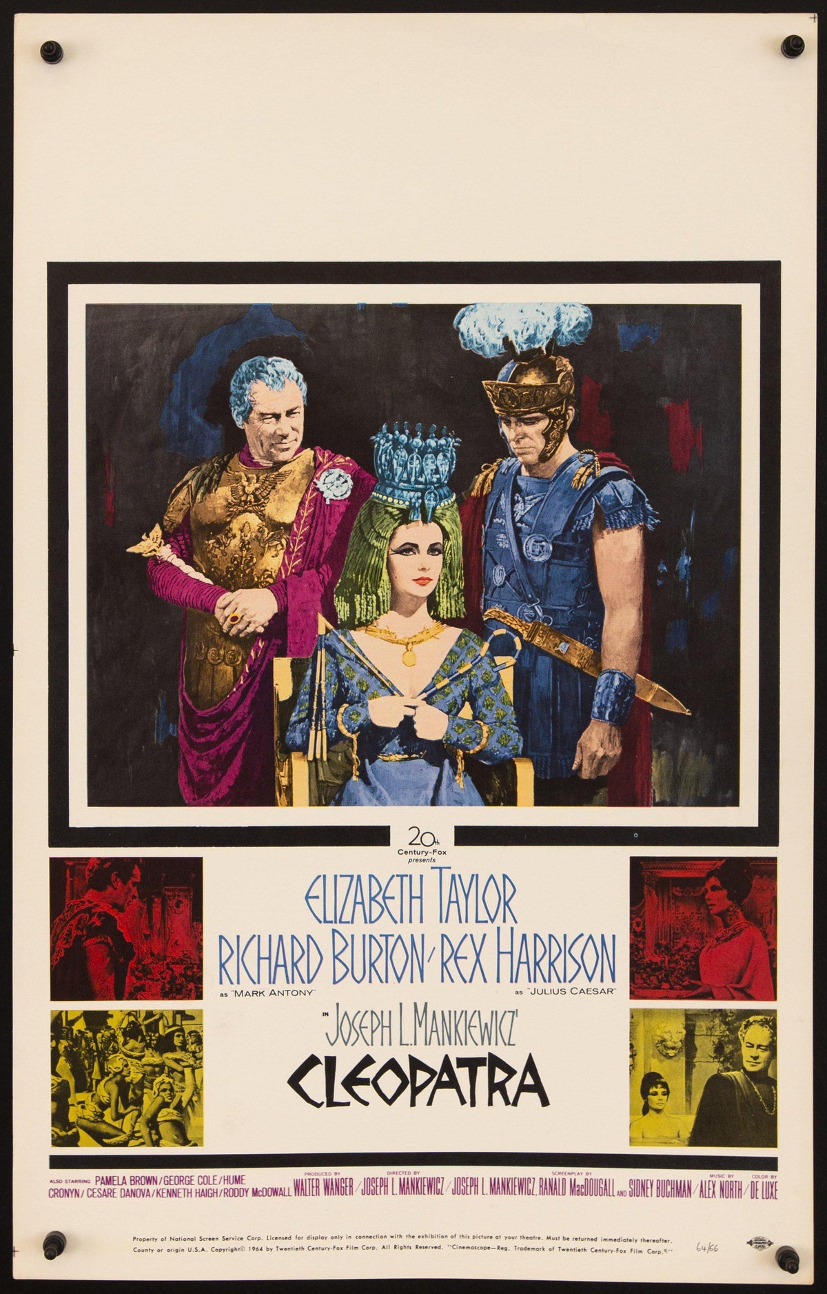 Cleopatra Window Card (14x22) Original Vintage Movie Poster