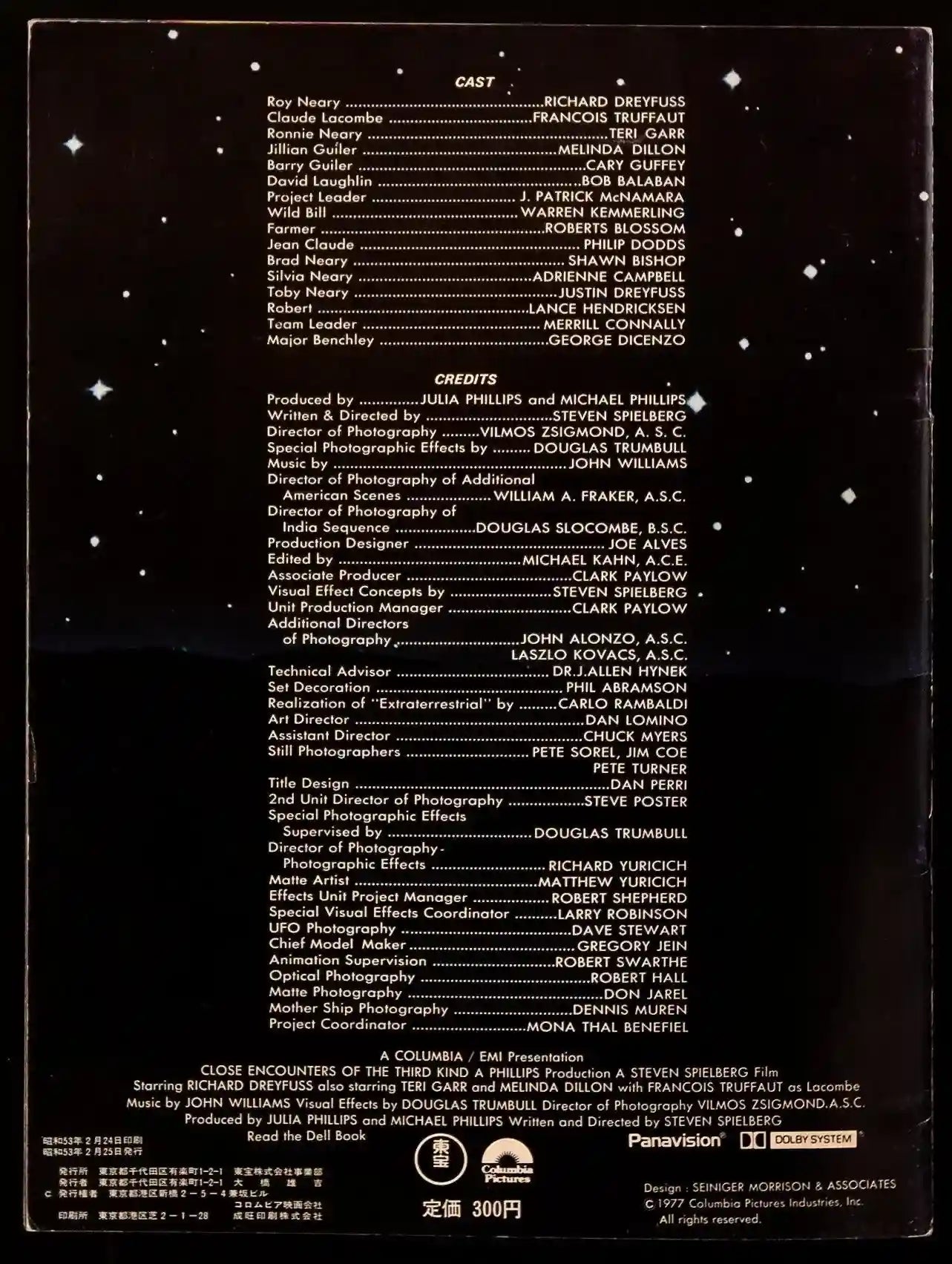 Close Encounters of the Third Kind Original Vintage Movie Poster