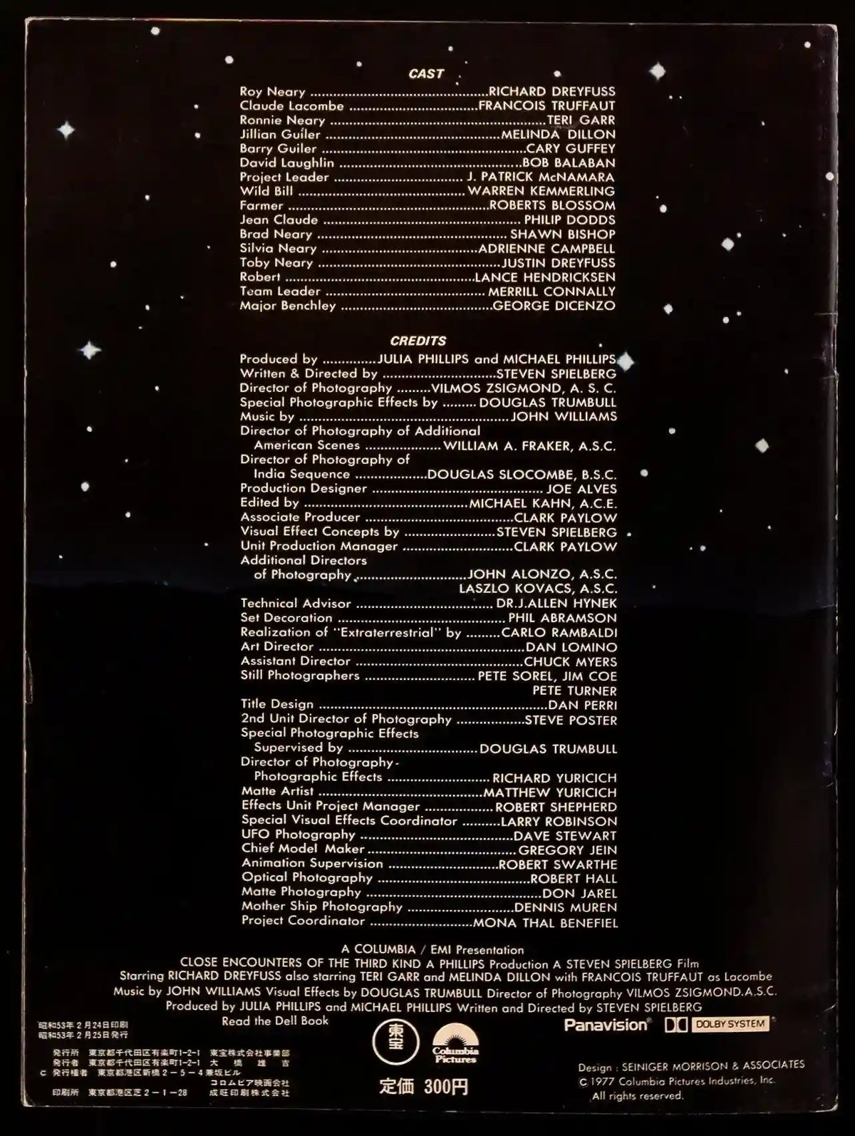 Close Encounters of the Third Kind Original Vintage Movie Poster