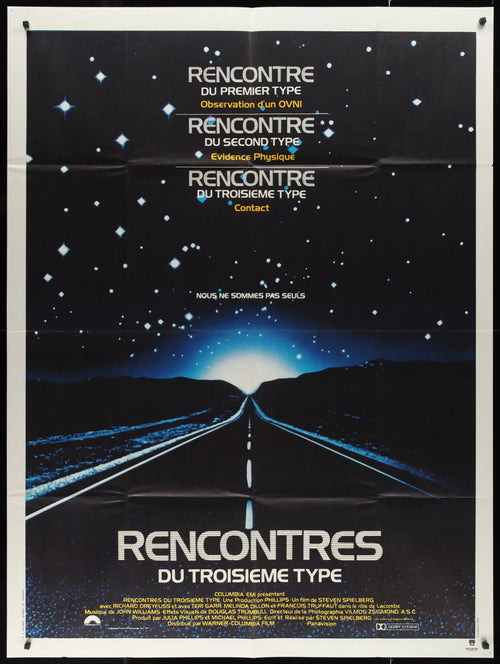 Close Encounters of the Third Kind Original Vintage Movie Poster