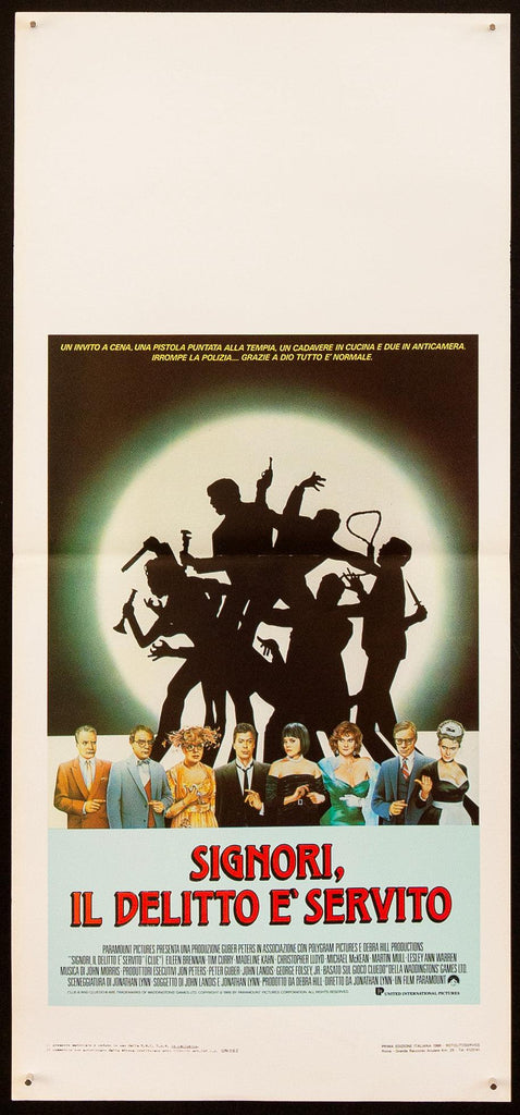 Clue Italian Locandina (13x28) Original Vintage Movie Poster
