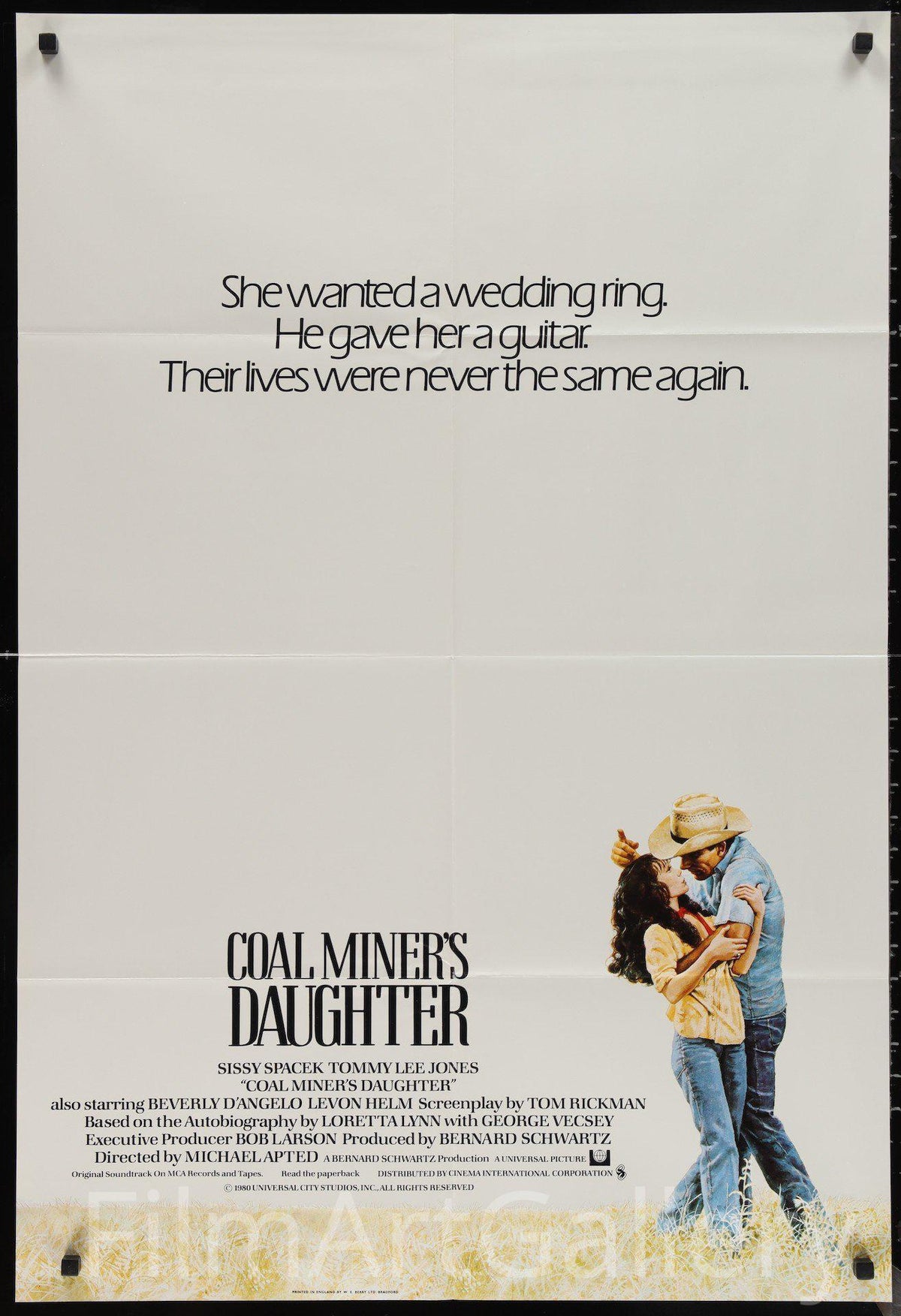 Coal Miner&#39;s Daughter 1 Sheet (27x41) Original Vintage Movie Poster