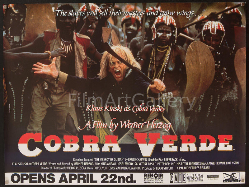 Cobra Verde British Quad (30x40) Original Vintage Movie Poster