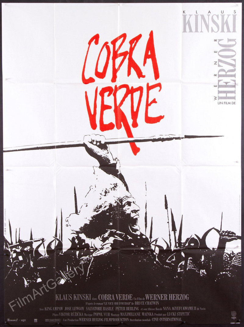 Cobra Verde French 1 panel (47x63) Original Vintage Movie Poster