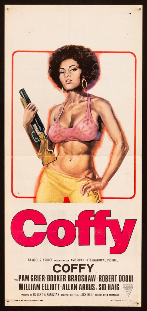 Coffy Italian locandina (13x28) Original Vintage Movie Poster