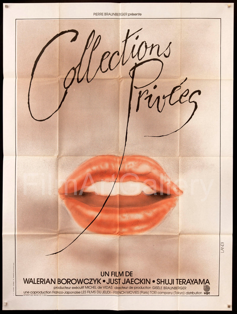 Collections Privees French 1 panel (47x63) Original Vintage Movie Poster