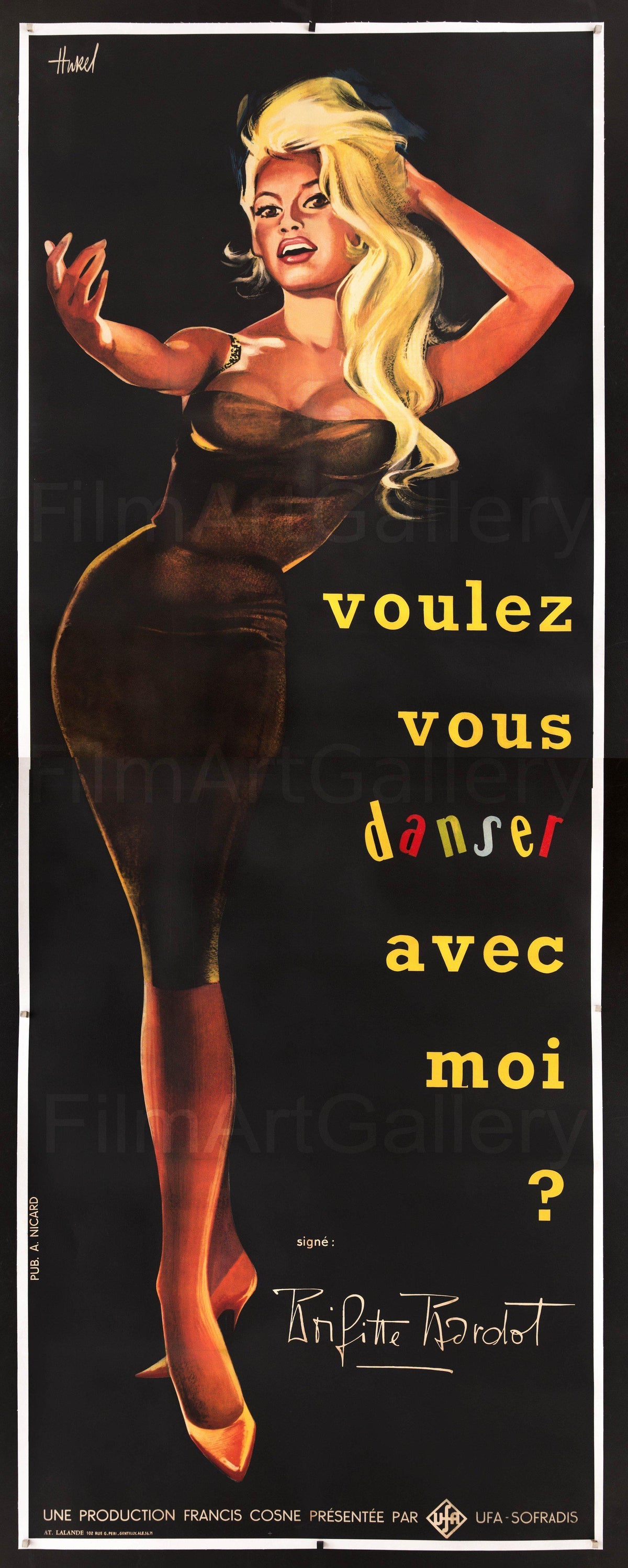 Come Dance with Me (Voulez-Vous Danser Avec Moi) Original Vintage Movie Poster