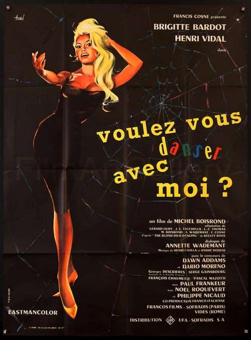 Come Dance with Me (Voulez-Vous Danser Avec Moi) Original Vintage Movie Poster