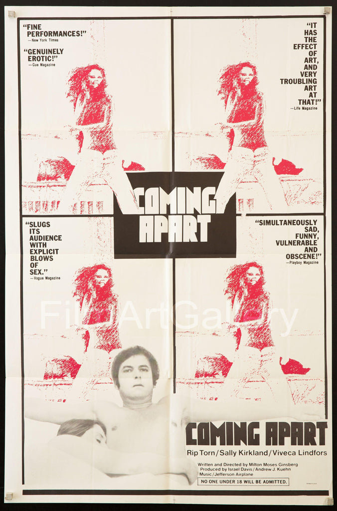 Coming Apart 1 Sheet (27x41) Original Vintage Movie Poster