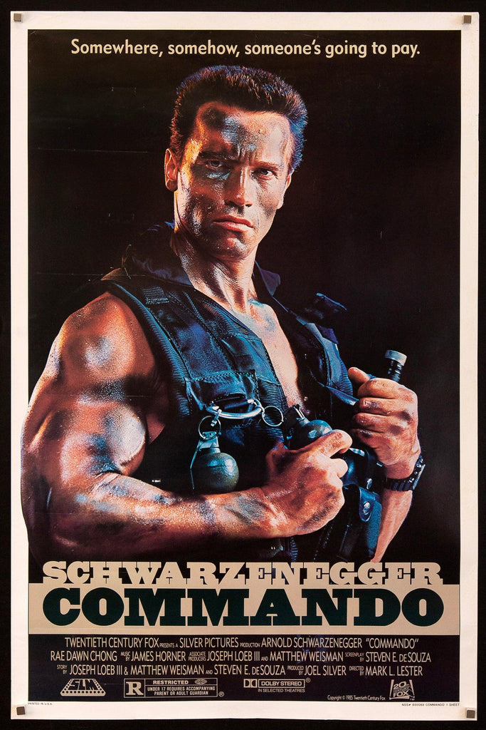 Commando Original Vintage Movie Poster