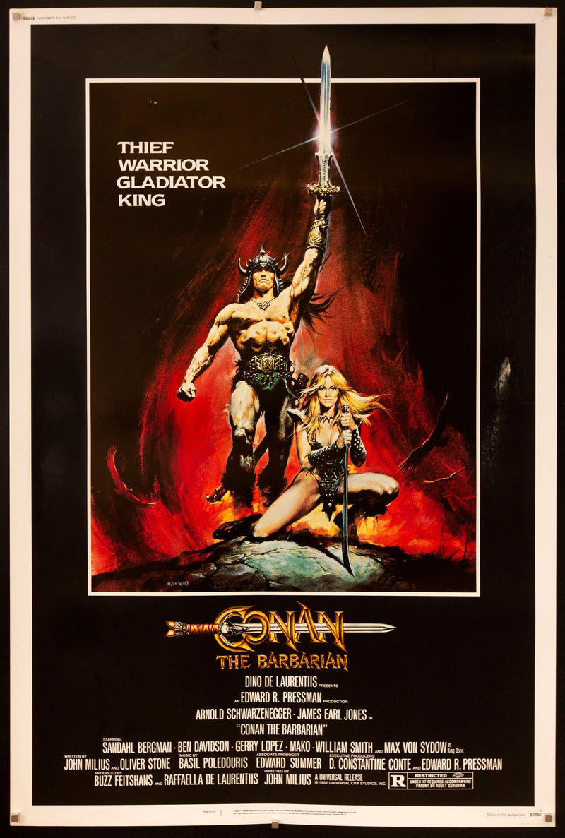 Conan the Barbarian 40x60 Original Vintage Movie Poster