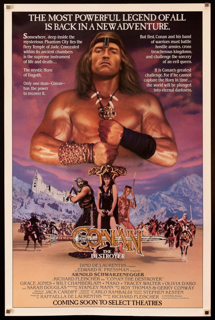 Conan the Destroyer 1 Sheet (27x41) Original Vintage Movie Poster