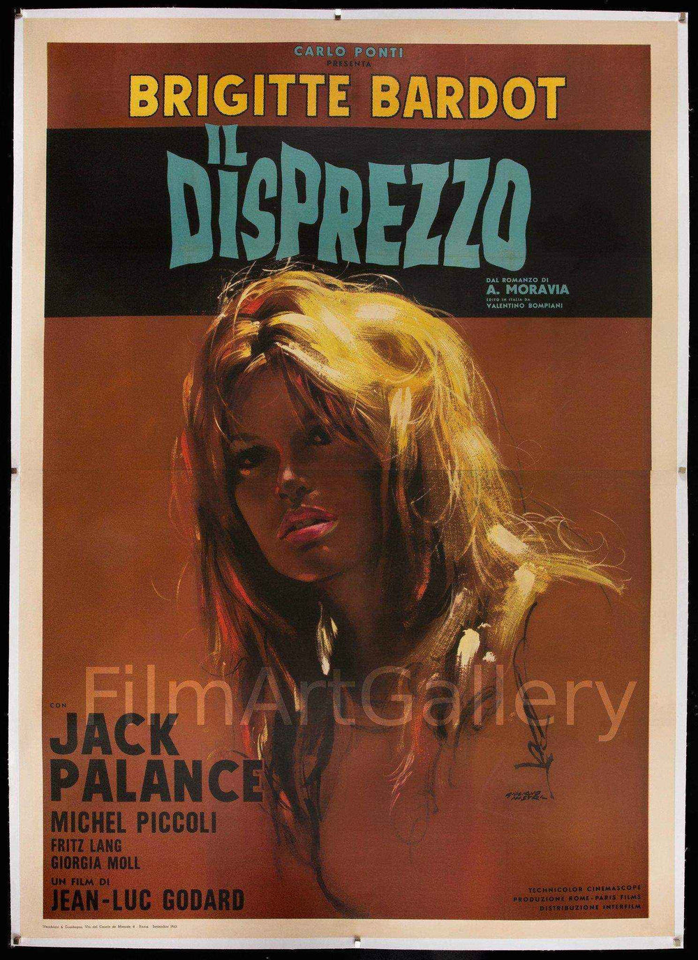 Contempt (Il Disprezzo/Le Mepris) Original Vintage Movie Poster