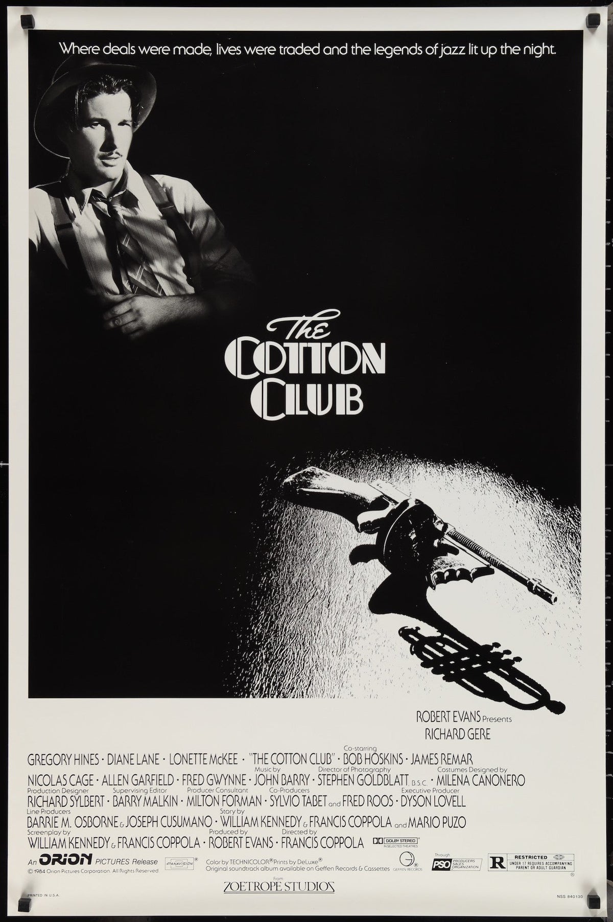 Cotton Club Original Vintage Movie Poster