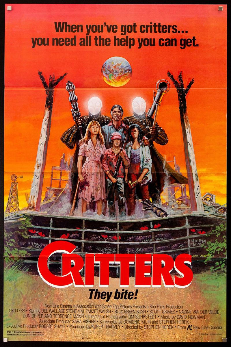 Critters 1 Sheet (27x41) Original Vintage Movie Poster