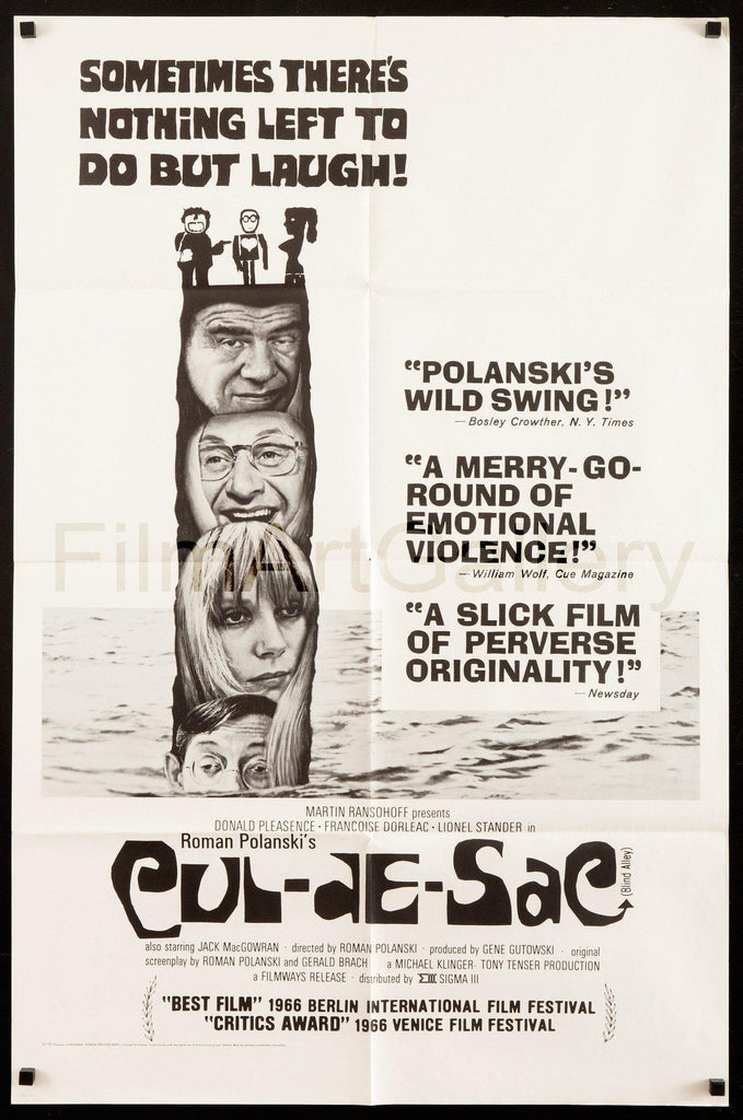 Cul De Sac Original Vintage Movie Poster