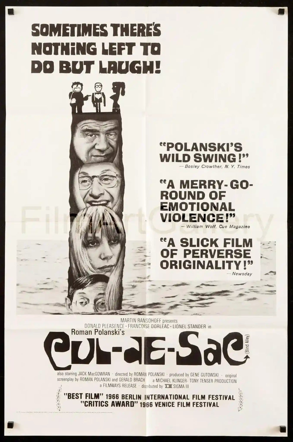 Cul De Sac Original Vintage Movie Poster