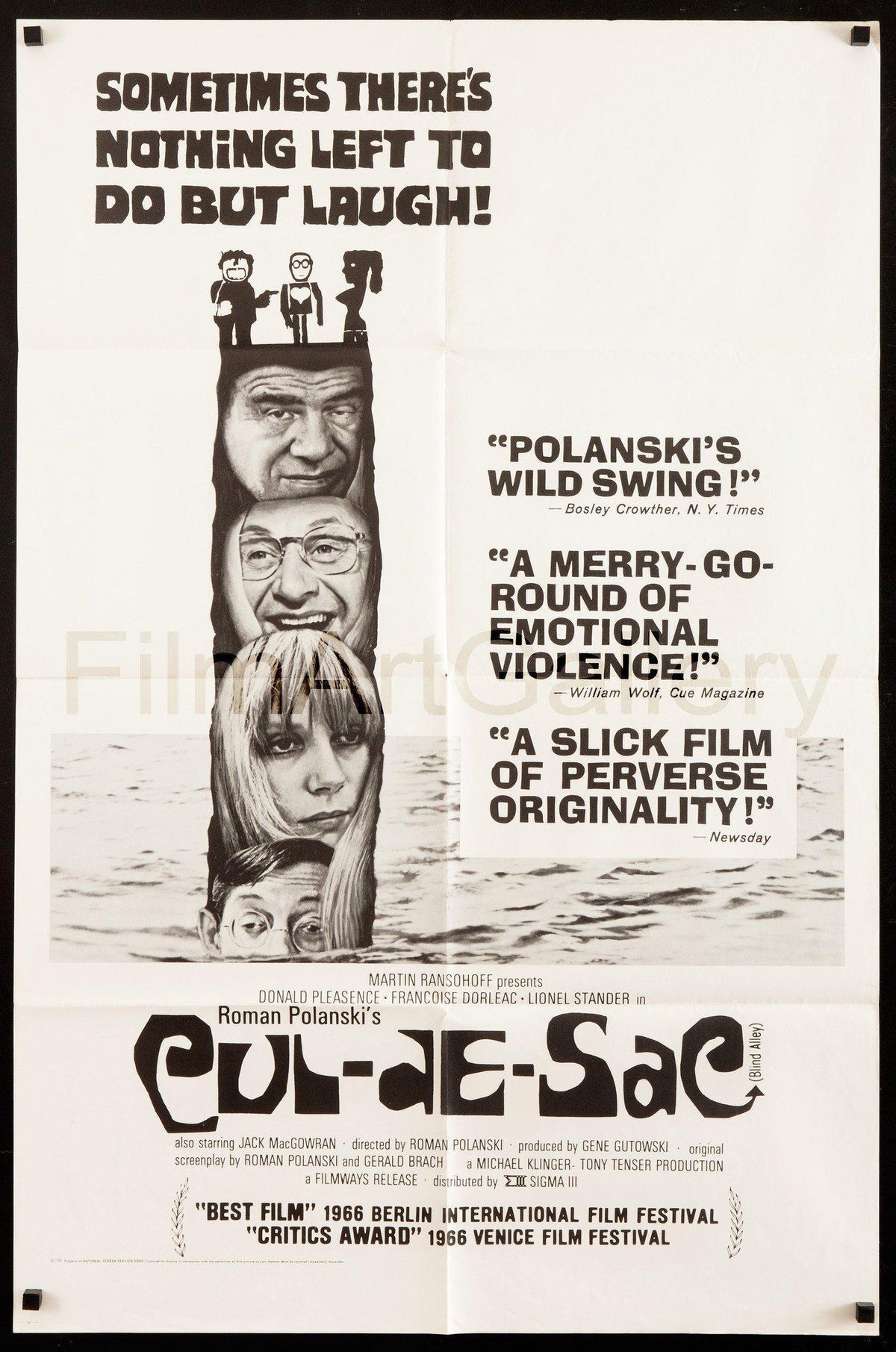 Cul De Sac Original Vintage Movie Poster