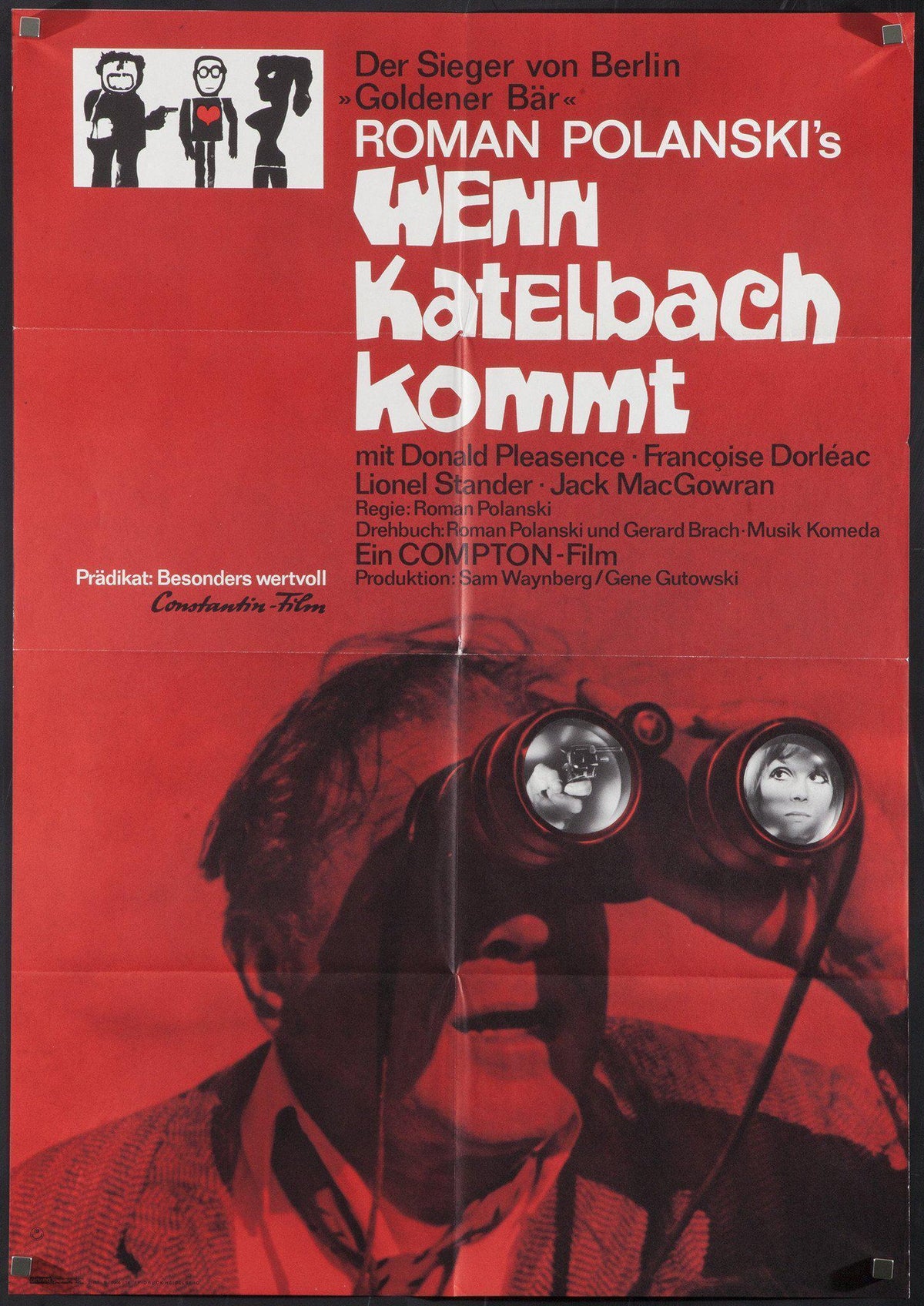 Cul de Sac German A1 (23x33) Original Vintage Movie Poster