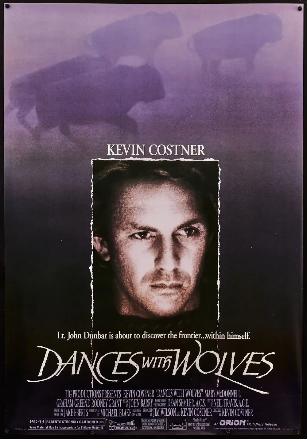 Dances With Wolves Original Vintage Movie Poster