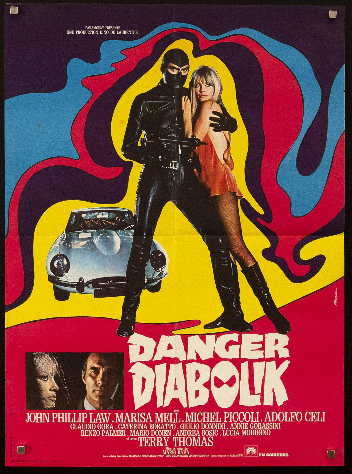 Danger: Diabolik French Small (23x32) Original Vintage Movie Poster