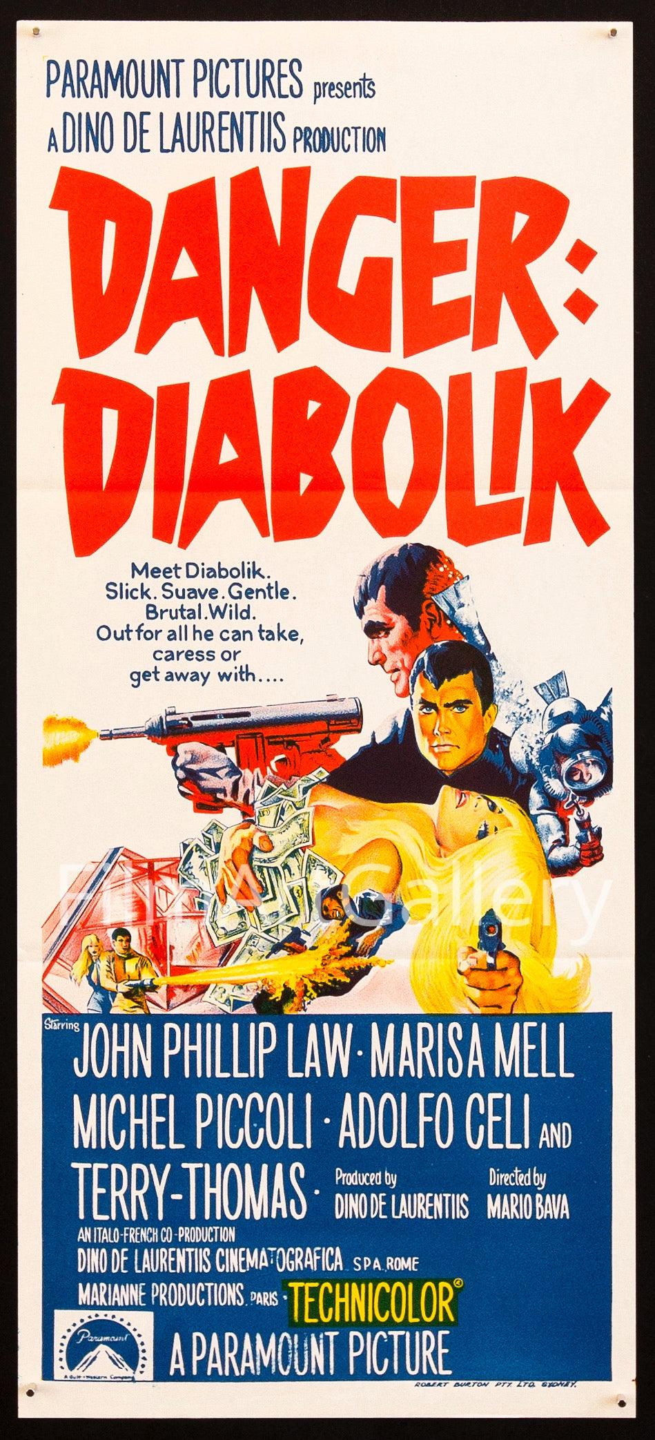 Danger: Diabolik Original Vintage Movie Poster