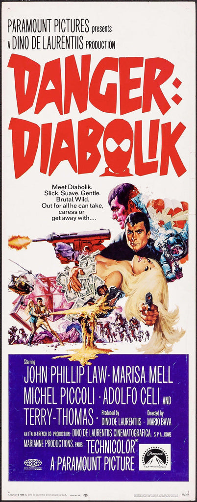 Danger: Diabolik Original Vintage Movie Poster
