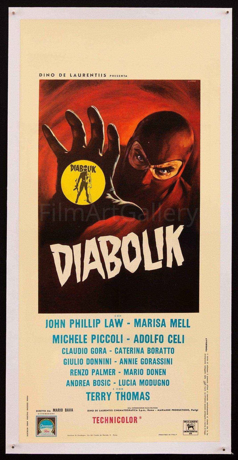Danger: Diabolik Original Vintage Movie Poster
