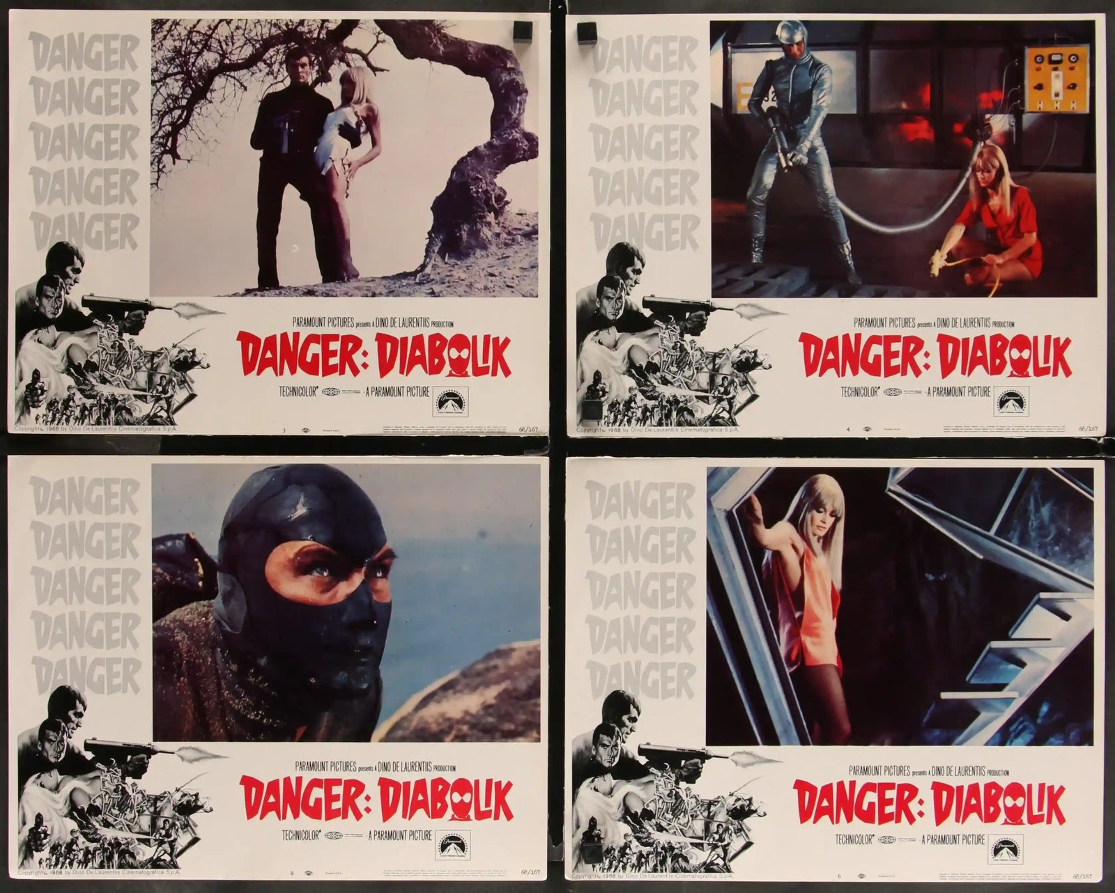 Danger: Diabolik Original Vintage Movie Poster