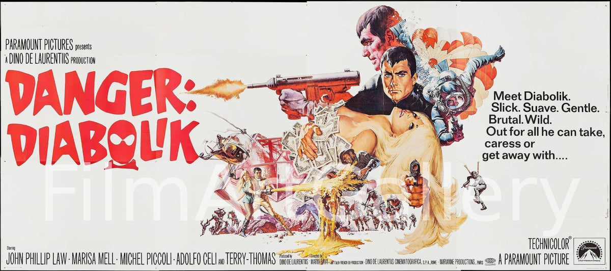 Danger: Diabolik Original Vintage Movie Poster