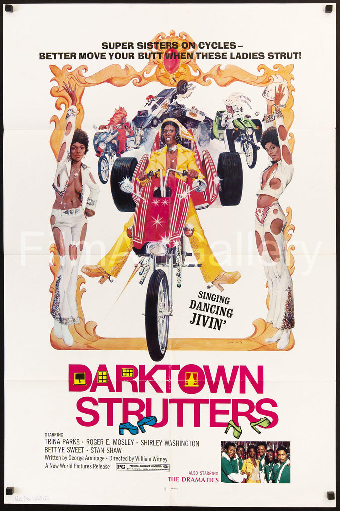 Darktown Strutters Original Vintage Movie Poster