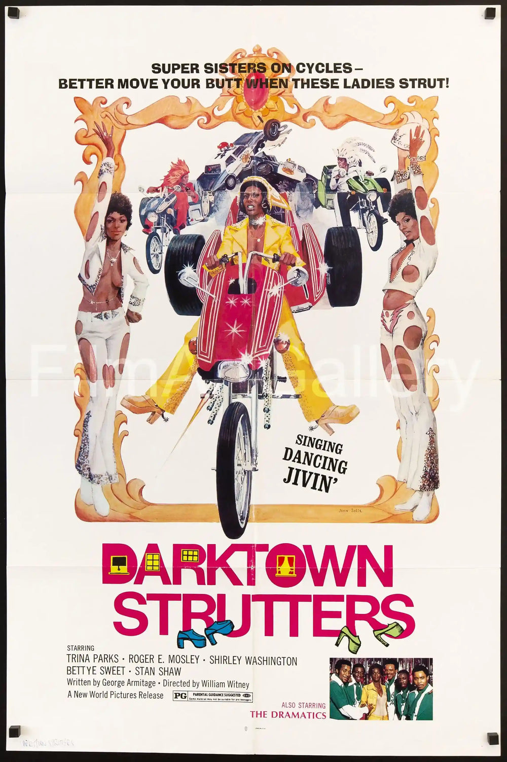 Darktown Strutters Original Vintage Movie Poster