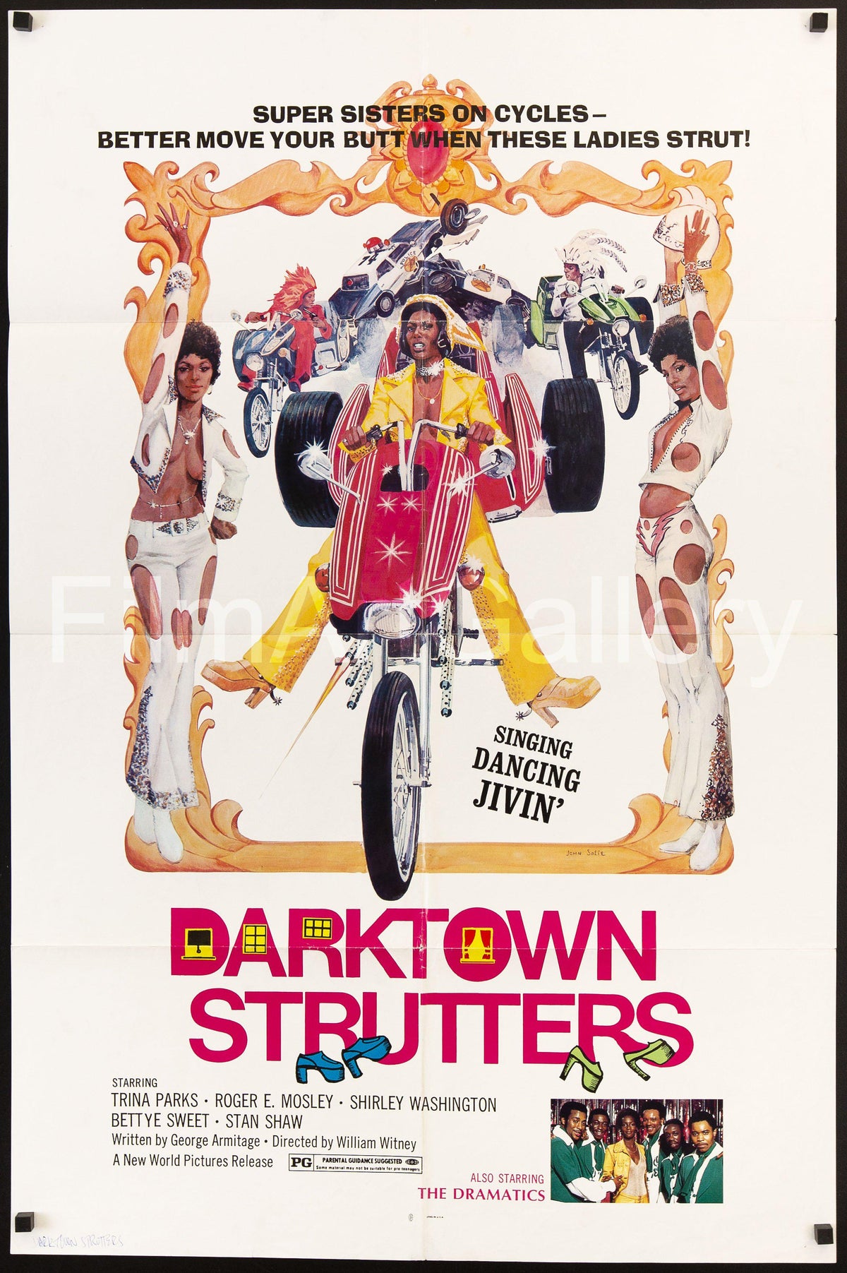 Darktown Strutters Original Vintage Movie Poster