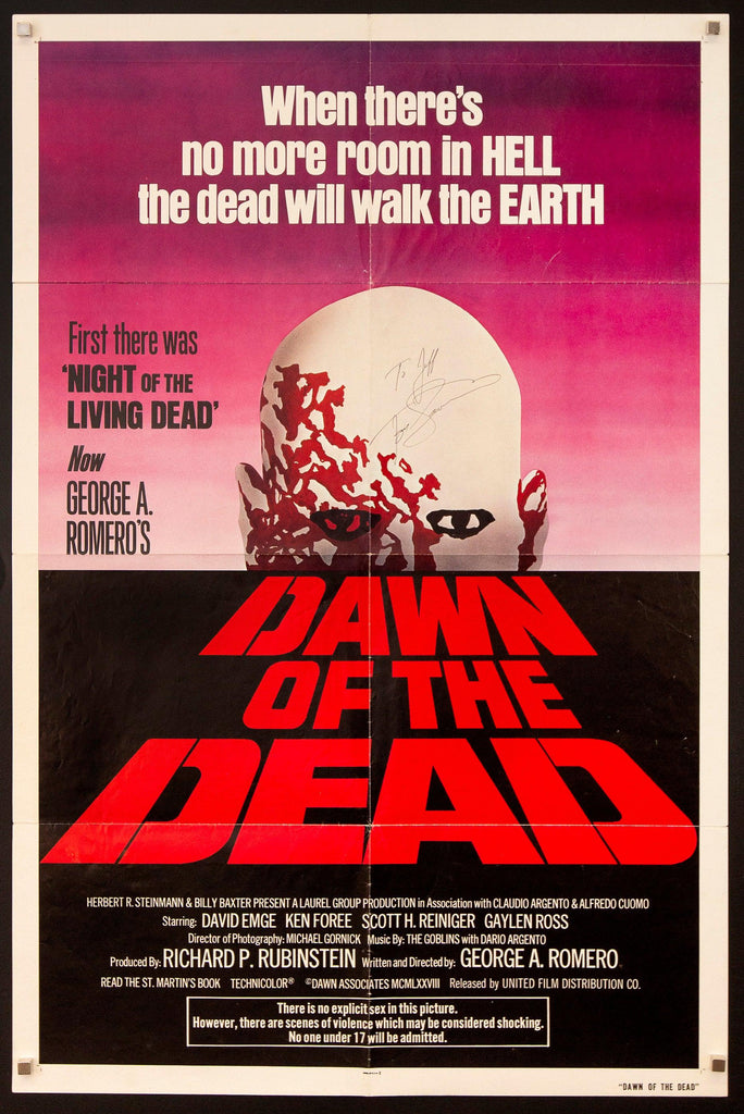 Dawn of the Dead Original Vintage Movie Poster