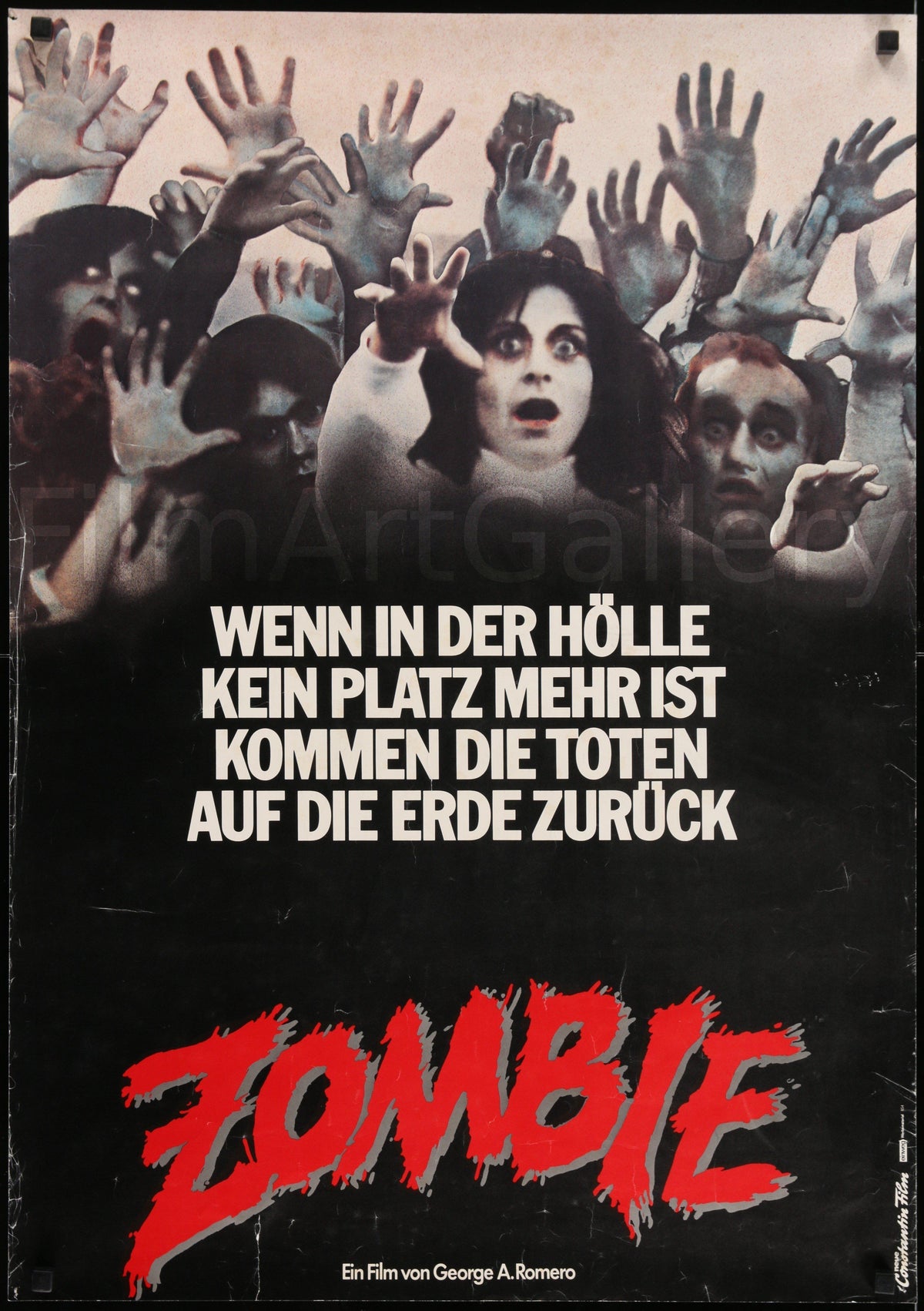 Dawn of the Dead (Zombie) German A1 (23x33) Original Vintage Movie Poster
