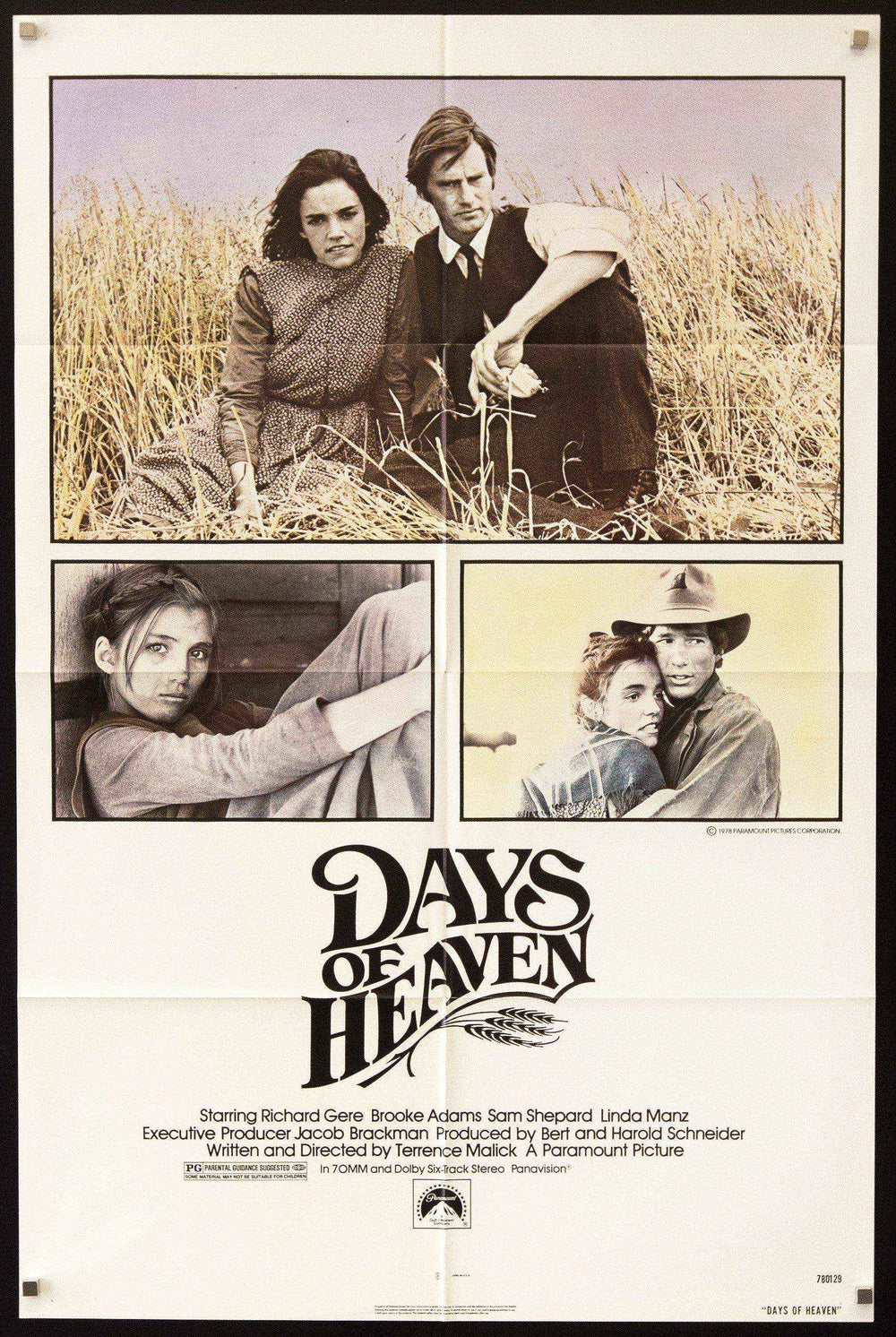 Days of Heaven Original Vintage Movie Poster