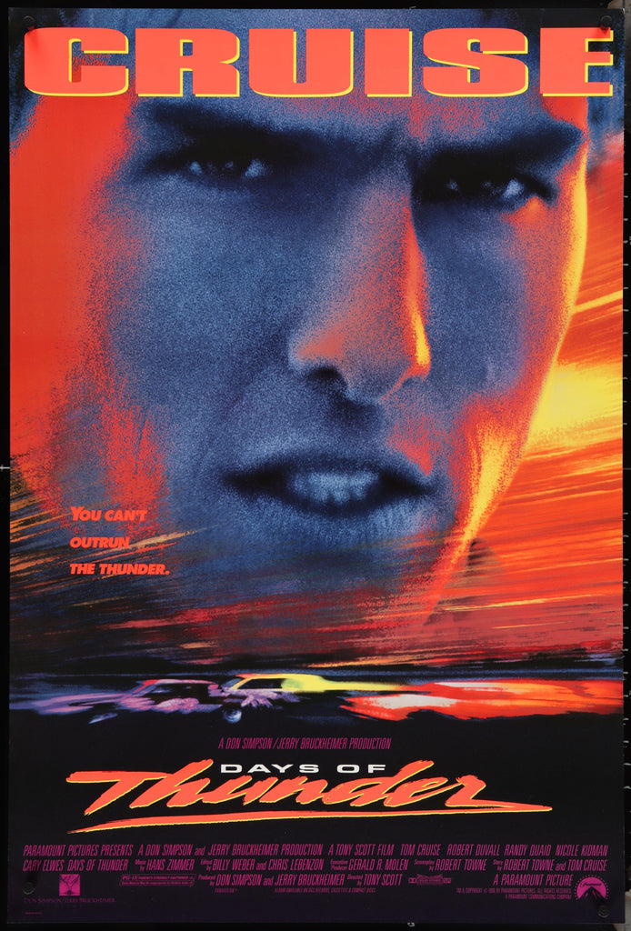 Days of Thunder Original Vintage Movie Poster
